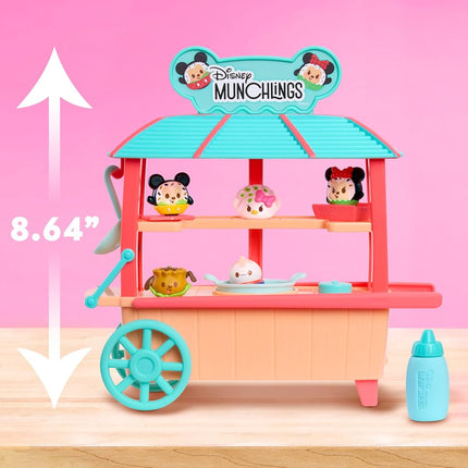 Just Play Disney Munchlings Chariot à boulettes, Ensemble de jeu de 11 figurines à changement de couleur, Figurines parfumées à collectionner de 2,5 cm, Jouets pour enfants de 3 ans et plus, Exclusivité Amazon