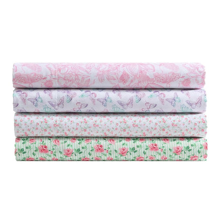 Betsey Johnson - Queen Sheets, Fade & Wrinkle Resistant Bedding Set with Matching Sham(s), Soft & Lightweight Bedding Essentials (Butterfly Rainbow Purple, Queen)