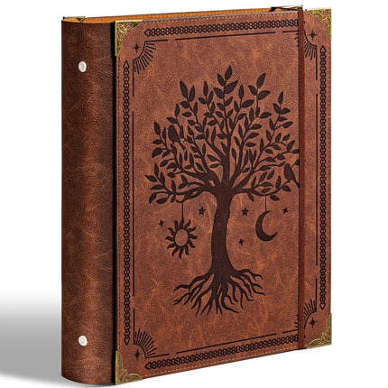 Ovesmusl Leather 3 Ring Binder Fits 8.5"x11" Lette