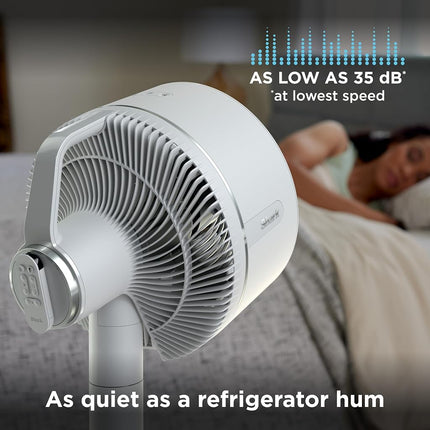 Shark FlexBreeze Pedestal & Tabletop Oscillating Fan with Remote, Indoor & Outdoor, Portable, Corded & Cordless with InstaCool Misting Attachment, White, FA222WH