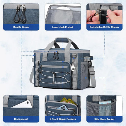 Maelstrom 30Can Collapsible Soft Cooler Bag, Leakproof Insulated Ice Chest