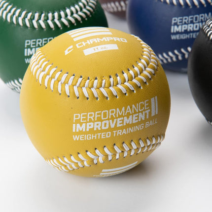 Champro Training Baseballs, Set of 6 (Red/Maroon/Green/Yellow/Blue/Black, 9-Inch)