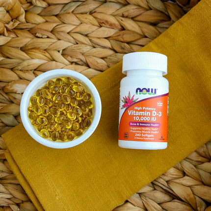 NOW Vitamin D-3 10,000 IU,120 Softgels