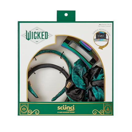 Scunci by Conair Wicked Bow Headband & Twist scrunchie set - hair accessories - hair accessories for girls - gifts for her 2PK