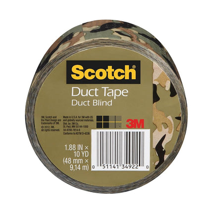 Scotch 3M Printed Duct Tape 1.88" X10yd-Camo