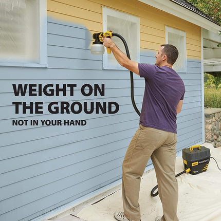 Wagner Spraytech 0529091 FLEXiO 5000 Stationary HVLP Paint Sprayer, Sprays Unthinned Latex, Includes two Nozzles, iSpray Nozzle and Detail Finish Nozzle, Complete Adjustability for All Needs