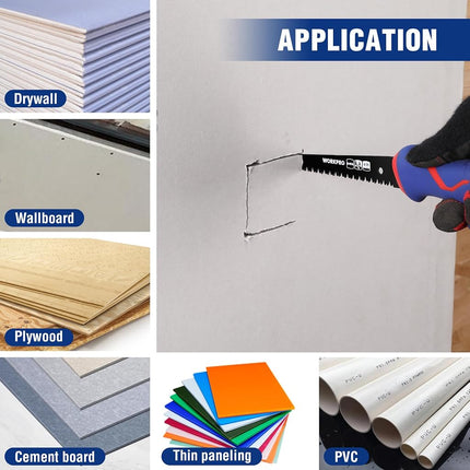 WORKPRO 150mm Triple Edge Scroll Saw for Wall Panels