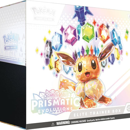 Pokémon TCG: Scarlet & Violet—Prismatic Evolutions Elite Trainer Box (1 Full Art Promo Card, 9 Boosters & Premium Accessories)