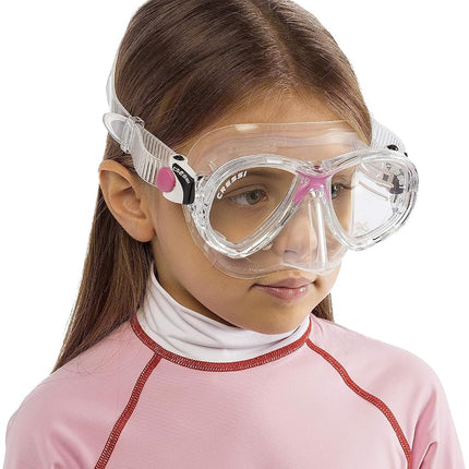 Cressi Kids Marea Jr Scuba Diving and Snorkeling Junior Mask - Transparent/Pink