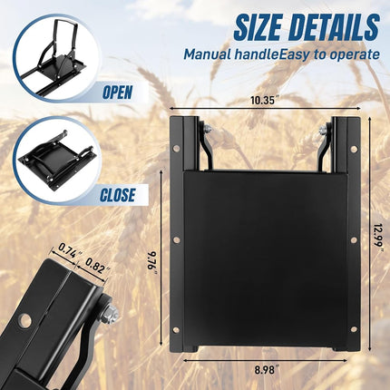 ZNZMAIO Sliding Grain Gate for IBC Tote, 9” x 9”, Carbon Steel