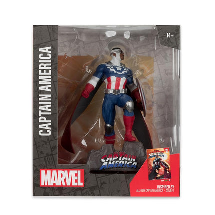 McFarlane Marvel Captain America 1:10th Scale Collectible with Scene (All-New Captain America #1) Toys