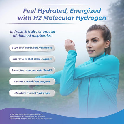 H2 Molecular Hydrogen Water Tablets with Magnesium – 12 PPM Effervescent Hydrogen Tablets for Drinking Water, Supports Hydration, Energy & Metabolism, Unflavored, 30 Tablets