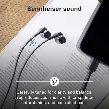 Sennheiser CX 80U in-Ear Headphones, USB C Connection, Black