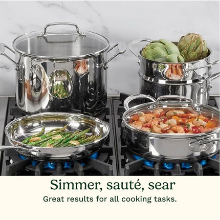 Cuisinart Chef's Classic 11-Piece Stainless Steel Pots and Pans Set (77-11G)