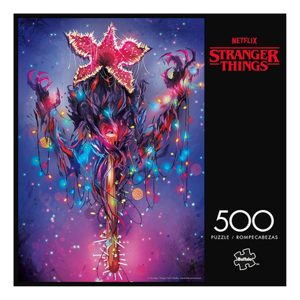 Buffalo Games – Stranger Things Demogorgon Lights 500 Piece Jigsaw Puzzle Colorful Puzzle for Adults – Precision-Cut Pieces, Beautiful Artwork, and Hours of Relaxing Fun