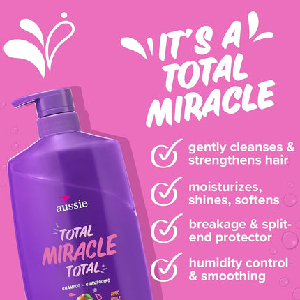 Aussie Total Miracle Collection 7N1 Shampoo, 26.2 Fluid Ounce (Pack of 4)