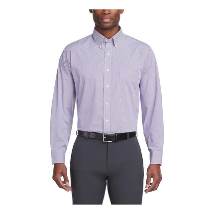 Van Heusen Men's Regular Fit Gingham Button Down C