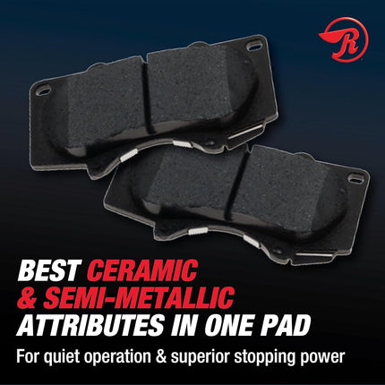 Premium Raybestos Element3 EHT™ Replacement Front Brake Pad Set for Select 2011-2014 Mazda 2 Model Years (EHT1454AH)