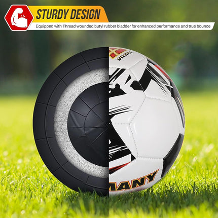 Vizari Country Soccer Ball - Size 3,4,5 for Kids, Youth, Adults | Training & Soccer Game: USA, Mexico, Argentina, Brazil, Germany, Portugal, England