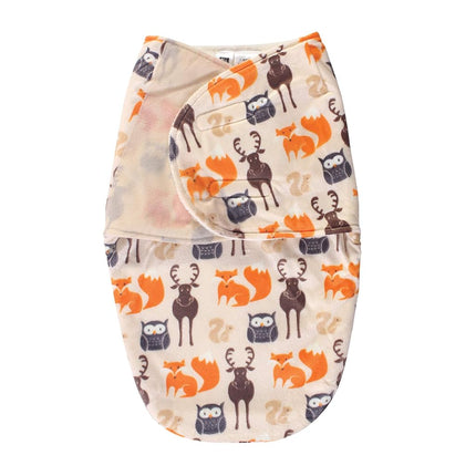 Gigoteuse d'emmaillotage en peluche unisexe Hudson Baby, motif forêt, 0-3 mois