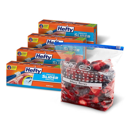 Hefty Slider Freezer Calendar Bags, Gallon Size, 1