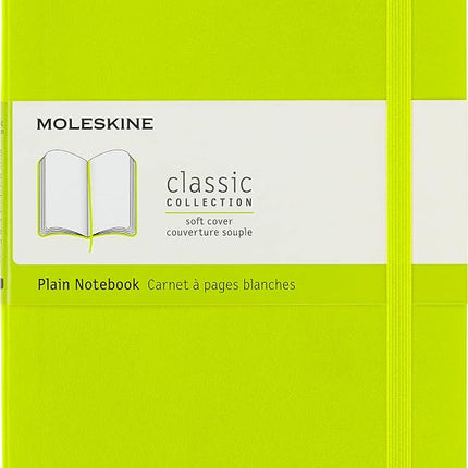 Moleskine Plain Classic Soft Cover Notebook, Large
