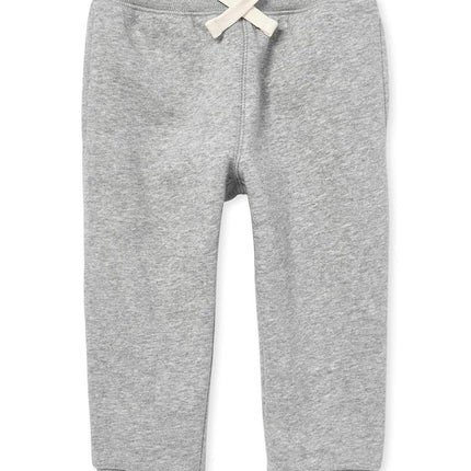 The Children's Place Pantalon de jogging molletonné actif pour garçons, gris fumée simple, 2T