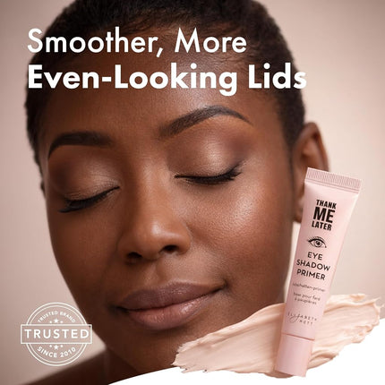 Elizabeth Mott Eye Primer Makeup Eyeshadow Base: Thank Me Later Eye Shadow Base to Prevent Oily Lids and Creasing - Clear Waterproof Eyeshadow Primer for All Shadows - Paraben Free & Cruelty Free, 10g