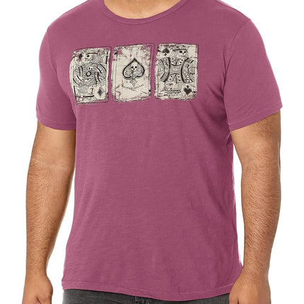 Lucky Brand Men's Poker Cards Tee Shirt - red - XL