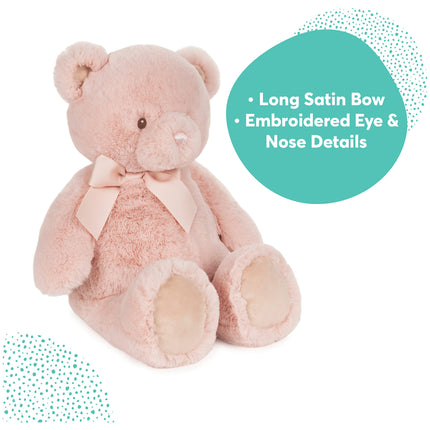 Baby GUND My First Friend Teddy Bear, Pink, Ultra Soft Animal Plush Toy for Babies and Newborns