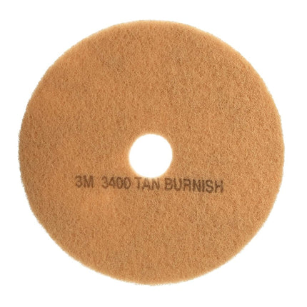 3M Floor Burnishing Pad - 21 in - Tan 3400-5 Pads 
