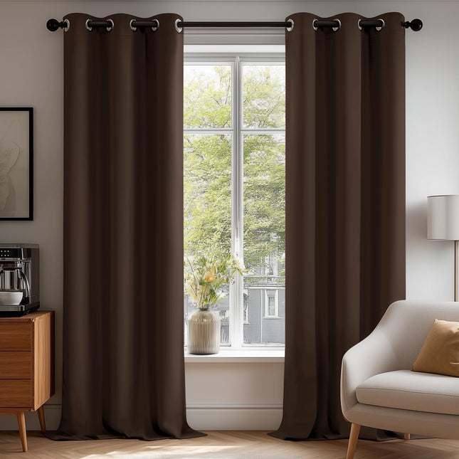 Deconovo Grommet Window Panels, Room Darkening The
