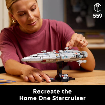 LEGO Star Wars 75405 Home One Starcruiser Building Set for Adults, Collectible Build-and-Display Starship Model with a Stand, Birthday Gift Idea for Men, Women and Teenage Fans of Return of The Jedi