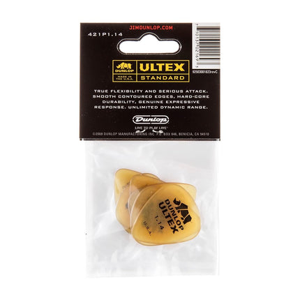 Jim Dunlop 421R114 1.14mm Ultex Guitar Picks, 72-Pack