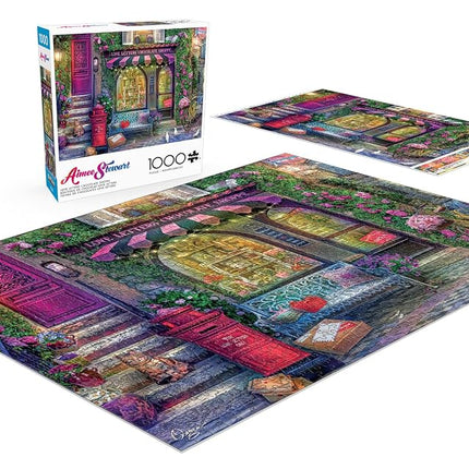 Buffalo Games - Aimee Stewart - Love Letters Chocolate Shoppe - 1000 Piece Jigsaw Puzzle for Adults - Challenging Puzzle Perfect for Game Nights - Finished Size is 26.75 x 19.75
