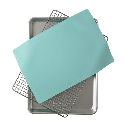 Nordic Ware 3-Piece Cookie Set, 1-Pack, with Aqua Baking Mat