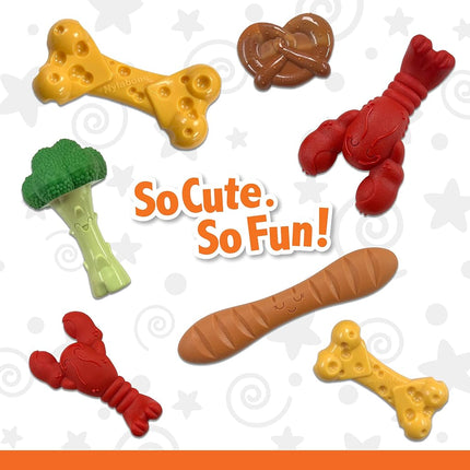 Nylabone Power Chew Dog Toy - Lobster & Filet Mignon - Aggressive Chewers - Small/Regular (1 Count)