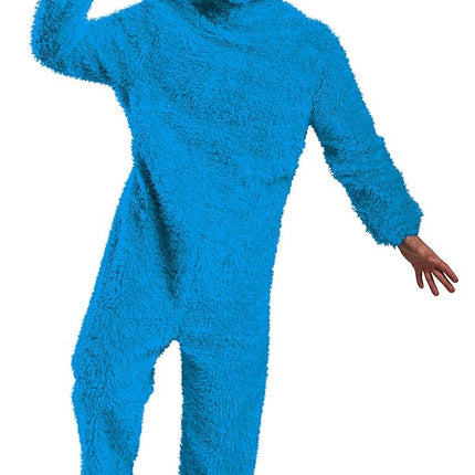 DISGUISE 86545D Cookie Monster Adult Costume Sesame Street Sized, Blue, X-Large
