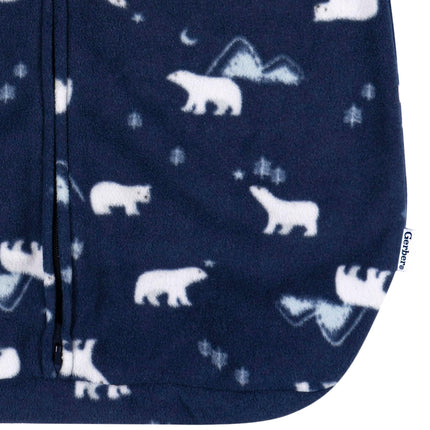 Gerber Unisex Baby Fleece Wearable Blanket, Polar Bears, 0-6 Months