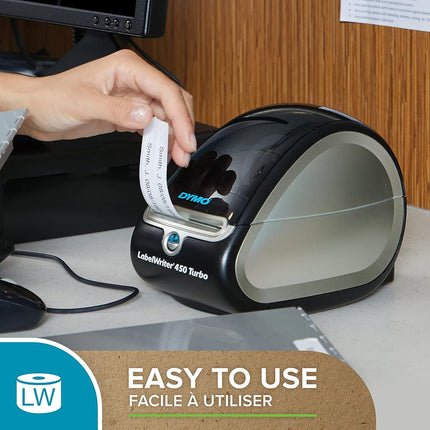 DYMO Authentic LabelWriter Small Multi-Purpose Labels | 19 mm x 51 mm | Self-Adhesive | Roll of 500 | Easy-Peel Labels | for LabelWriter Label Makers | Made in Europe