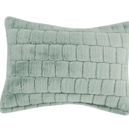 Elegant Comfort Lujoso y Esponjoso Juego de Edredón de Piel Sintética de 3 Piezas - Calidez para Todas las Estaciones, Alternativa de Plumón - Juego de Cama de 3 Piezas Ultra Suave y Afelpado de Micro Visón con Fundas a Juego, King, Salvia