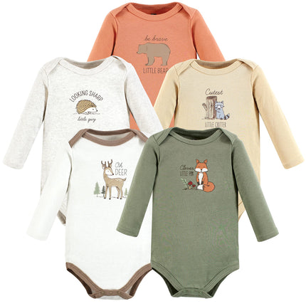 Hudson Baby unisex-baby Cotton Long-sleeve Bodysui