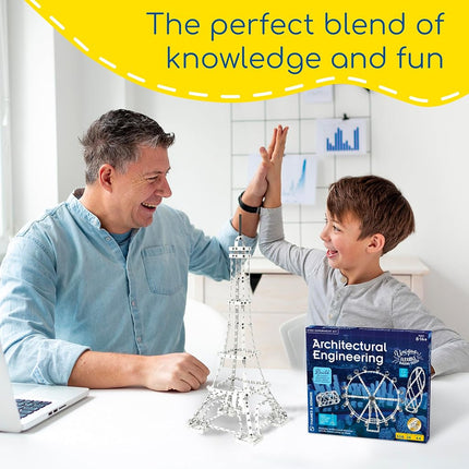 Thames & Kosmos Architectural Engineering, Kids Science Kit, Learning Resources About Architectural Design, STEM Toys for Science Experiments, Age 8+, Silver