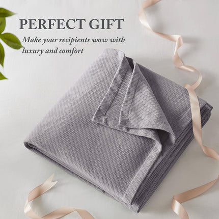 Madison Park Premier Comfort Liquid Cotton Blanket, Full/Queen, Gray