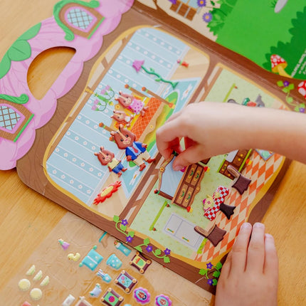 Melissa & Doug Puffy Sticker Activity Books Set - Farm, Safari, and Chipmunk