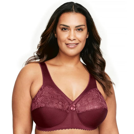 Glamorise MagicLift Original Support Wirefree Bra 1000 (Women's & Women's Plus) Burgundy