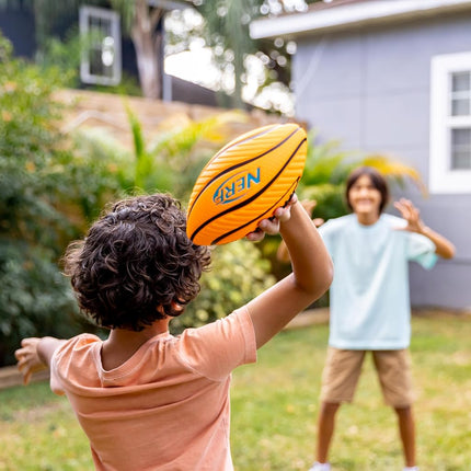 Nerf Kids Spiral Grip Mini Soft Foam Football - 8.5"