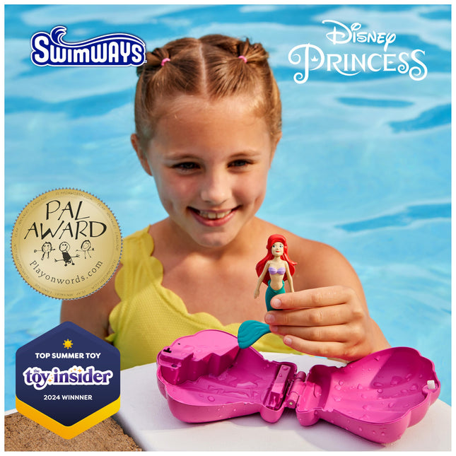 Swimways Disney Princess Ariel Dive N Surprise, Pool Accessories & Pool Toys for Kids, Little Mermaid Party Supplies and Water Toys for Ages 5+
