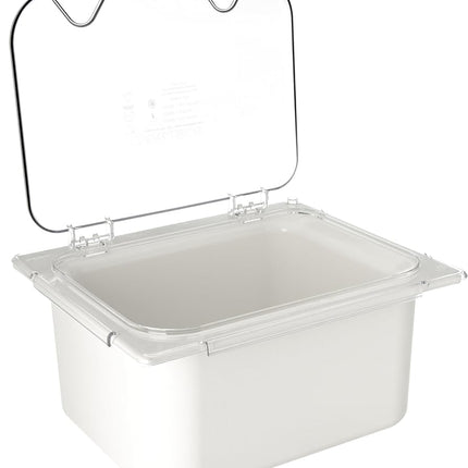 Tapa Carlisle CM10239Z07 Coldmaster EZ Access con muesca, tamaño 1/2, transparente (paquete de 2)