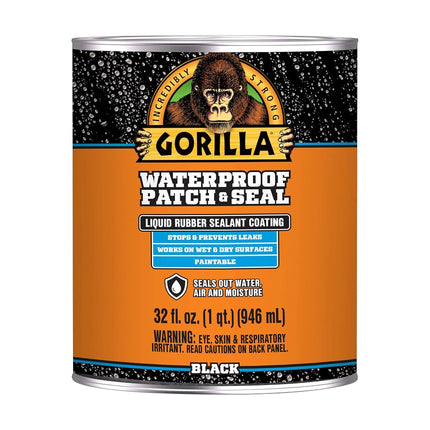 Gorilla Waterproof Patch & Seal Liquid, Black, 32 